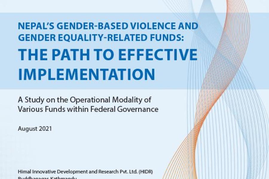 Nepals Gender Based Violence And Gender Equality Related Funds The Path To Effective